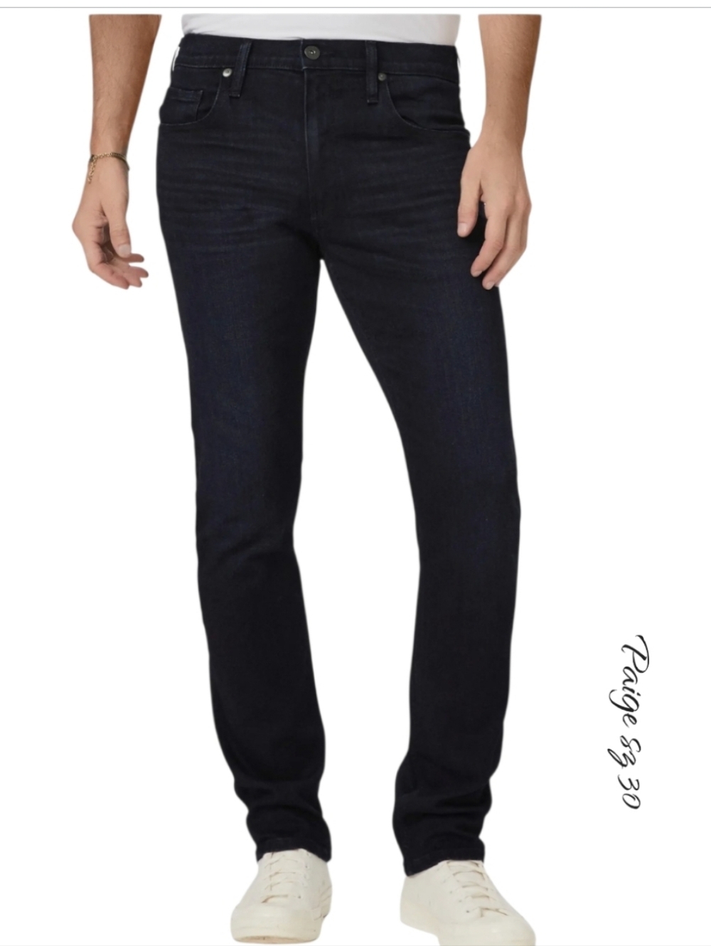 NWT Paige Men’s Federal Slim Straight Jeans Inkwell Dark Wash Size 30 Stretch